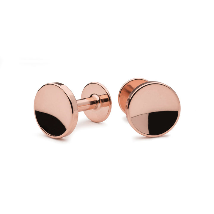 Elliot rose gold cufflinks and shirt stud set