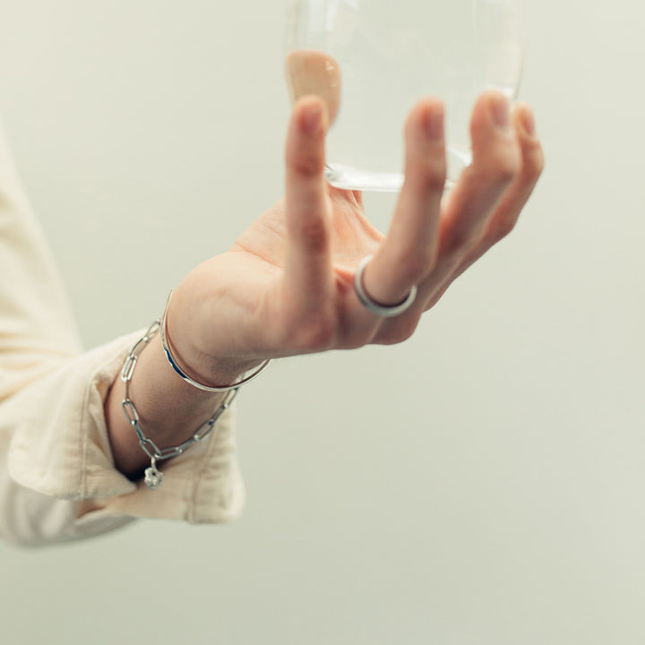 mens silver chain bracelet | bardo large silver chain bracelet | how to wear