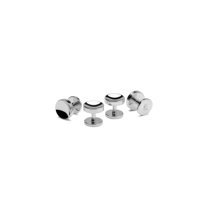 Elliot silver cufflinks and shirt stud set