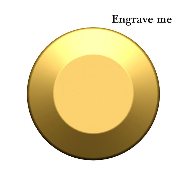 oliver brass cufflink | engraving face