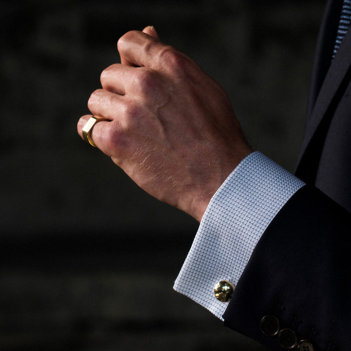 brass cufflinks | designer cufflinks | Alice Made This