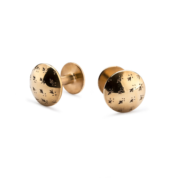 brass cufflinks | designer cufflinks | Alice Made This